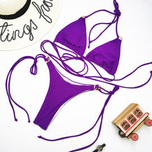 Load image into Gallery viewer, Sexy Bikini Straps Split Swimsuit Girl