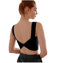 Load image into Gallery viewer, Solid Color Yoga Sports Vest Female Beauty Back Wrapped Chest Shock-proof Quick Dry Sling Pula Raised Bulletbar
