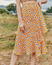 Load image into Gallery viewer, Summer Small Daisy Slim A-line Skirt Printed Trend Skirt