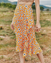 Load image into Gallery viewer, Summer Small Daisy Slim A-line Skirt Printed Trend Skirt