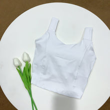 Load image into Gallery viewer, Solid Color Yoga Sports Vest Female Beauty Back Wrapped Chest Shock-proof Quick Dry Sling Pula Raised Bulletbar