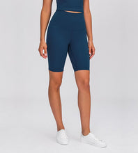 Load image into Gallery viewer, High waist hip yoga pants double-sided sanding elastic slim running pants women