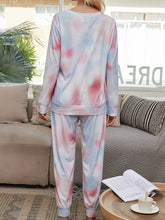 Load image into Gallery viewer, Autumn women's gradient pajamas tie-dyed long-sleeved trousers home service two-piece suit
