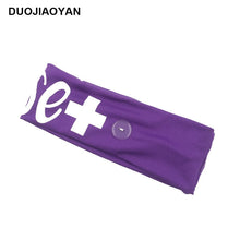 Load image into Gallery viewer, Elastic Milk Silk Nurse Button Mask Bundle Hairband Sports Yoga Headband Hair Ornaments