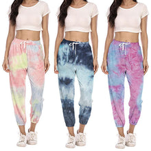 Load image into Gallery viewer, New Women's Tie-dye Casual Sweatshirt Sports Trousers