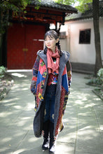 Load image into Gallery viewer, Boho Winter Patchwork Lamb Cashmere Thick Long Cotton Coat