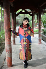 Load image into Gallery viewer, Boho Winter Patchwork Lamb Cashmere Thick Long Cotton Coat