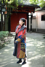Load image into Gallery viewer, Boho Winter Patchwork Lamb Cashmere Thick Long Cotton Coat