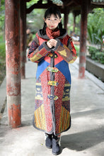 Load image into Gallery viewer, Boho Winter Patchwork Lamb Cashmere Thick Long Cotton Coat