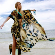 Load image into Gallery viewer, New Tiger Print Beach Sunscreen Shirt Loose Sexy Cover up
