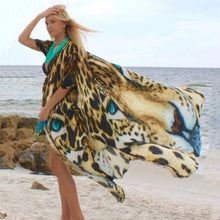 Load image into Gallery viewer, New Tiger Print Beach Sunscreen Shirt Loose Sexy Cover up