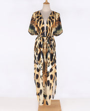 Load image into Gallery viewer, New Tiger Print Beach Sunscreen Shirt Loose Sexy Cover up