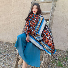 Load image into Gallery viewer, Nepal Tibet ethnic wind cloak, female hooded cloak coat scarf