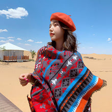 Load image into Gallery viewer, Nepal Tibet ethnic wind cloak, female hooded cloak coat scarf