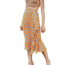 Load image into Gallery viewer, Summer Small Daisy Slim A-line Skirt Printed Trend Skirt