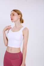 Load image into Gallery viewer, Solid Color Yoga Sports Vest Female Beauty Back Wrapped Chest Shock-proof Quick Dry Sling Pula Raised Bulletbar