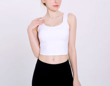 Load image into Gallery viewer, Solid Color Yoga Sports Vest Female Beauty Back Wrapped Chest Shock-proof Quick Dry Sling Pula Raised Bulletbar