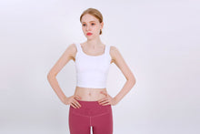 Load image into Gallery viewer, Solid Color Yoga Sports Vest Female Beauty Back Wrapped Chest Shock-proof Quick Dry Sling Pula Raised Bulletbar