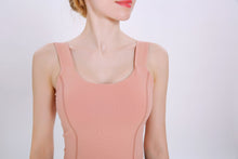 Load image into Gallery viewer, Solid Color Yoga Sports Vest Female Beauty Back Wrapped Chest Shock-proof Quick Dry Sling Pula Raised Bulletbar