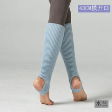 Load image into Gallery viewer, Dance leggings hosiery adult women's needle weaving knee-protecting bar dancing yoga opening hole step foot