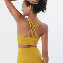 Load image into Gallery viewer, Double-sided Brushed Cross-back Sports Underwear Shockproof Gathering Yoga Bra Fitness Vest