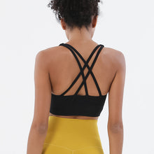 Load image into Gallery viewer, Double-sided Brushed Cross-back Sports Underwear Shockproof Gathering Yoga Bra Fitness Vest