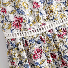 Load image into Gallery viewer, New Hollow Lace Stitching Positioning Printing Oversized Skirt