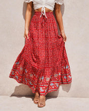 Load image into Gallery viewer, New Hollow Lace Stitching Positioning Printing Oversized Skirt