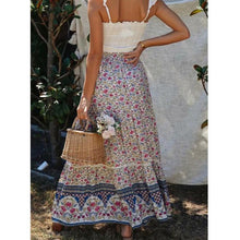 Load image into Gallery viewer, New Hollow Lace Stitching Positioning Printing Oversized Skirt