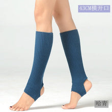 Load image into Gallery viewer, Dance leggings hosiery adult women's needle weaving knee-protecting bar dancing yoga opening hole step foot
