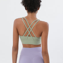Load image into Gallery viewer, Double-sided Brushed Cross-back Sports Underwear Shockproof Gathering Yoga Bra Fitness Vest