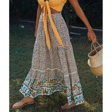 Load image into Gallery viewer, New Hollow Lace Stitching Positioning Printing Oversized Skirt