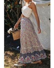 Load image into Gallery viewer, New Hollow Lace Stitching Positioning Printing Oversized Skirt