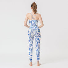 Load image into Gallery viewer, 2 Pcs Suit Yoga Suit Women's Print Yoga Tights Back Sports Bra Fitness Suit