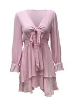 Load image into Gallery viewer, V-Neck long sleeve women's dress