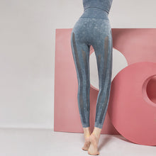 Load image into Gallery viewer, Solid Color Seamless Wash Yoga Pants Women's Sports Tights
