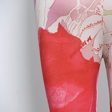 Load image into Gallery viewer, Retro Abstract Color Printing Tight Yoga Super Elastic High Waist Sports Fitness Pedal Pants Female Tide