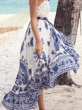 Load image into Gallery viewer, Bohemian Tribal Floral Skirt Knee Lengt Summer Beach Long Casual Skirt