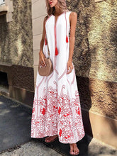 Load image into Gallery viewer, Women s Chinese Sleeveless Print Spring Summer Dress