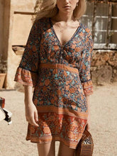 Load image into Gallery viewer, Vacation Spring Bohemian Hollow Print Beach Skirt