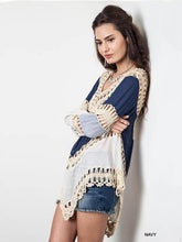 Load image into Gallery viewer, Special Long Sleeve V Neck Hollow T-Shirt Tops