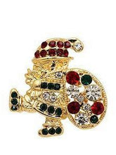 Load image into Gallery viewer, Alloy Creative Christmas Tree Santa Claus Pin Boutonniere