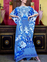 Load image into Gallery viewer, Bohemia Loose Printed Beach Cover-ups Maxi Dress
