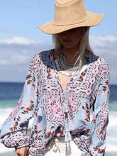 Load image into Gallery viewer, Bohemian long-sleeved lace sunscreen loose blouse