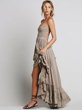 Load image into Gallery viewer, Fashion Sexy Off-Back Lace-up Beach Maxi Dress