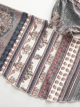 Load image into Gallery viewer, Printed Off-the-shoulder Flared Sleeves Bohemia T-Shirt Tops