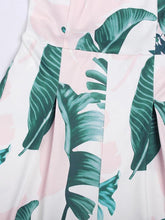 Load image into Gallery viewer, Leaves Printed Backless Off-the-shoulder Long Jumpsuits