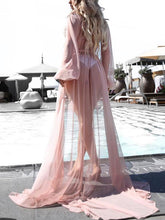 Load image into Gallery viewer, Pretty Chiffon See-through Long Cover-Ups