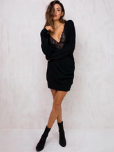 Load image into Gallery viewer, Knitting V-neck Long Sweater Tops