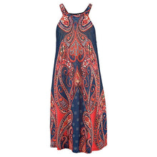 Load image into Gallery viewer, Sexy Celeb Sleeveless Floral Print Boho Beach Party Summer Ladies Halter Neck Short Mini Dress